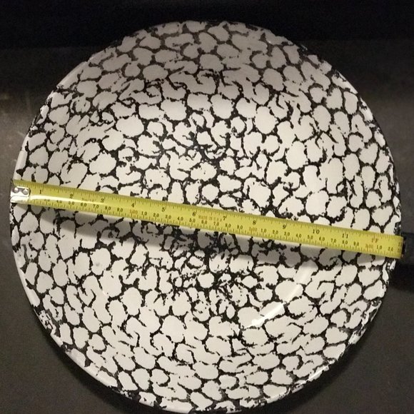 13 inches black and white CERAMIC bowl - Picture 3 of 3